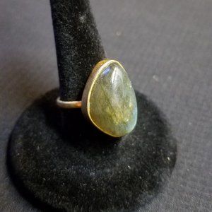 Actinolite (Cat's-Eye) Stone Gold Ring